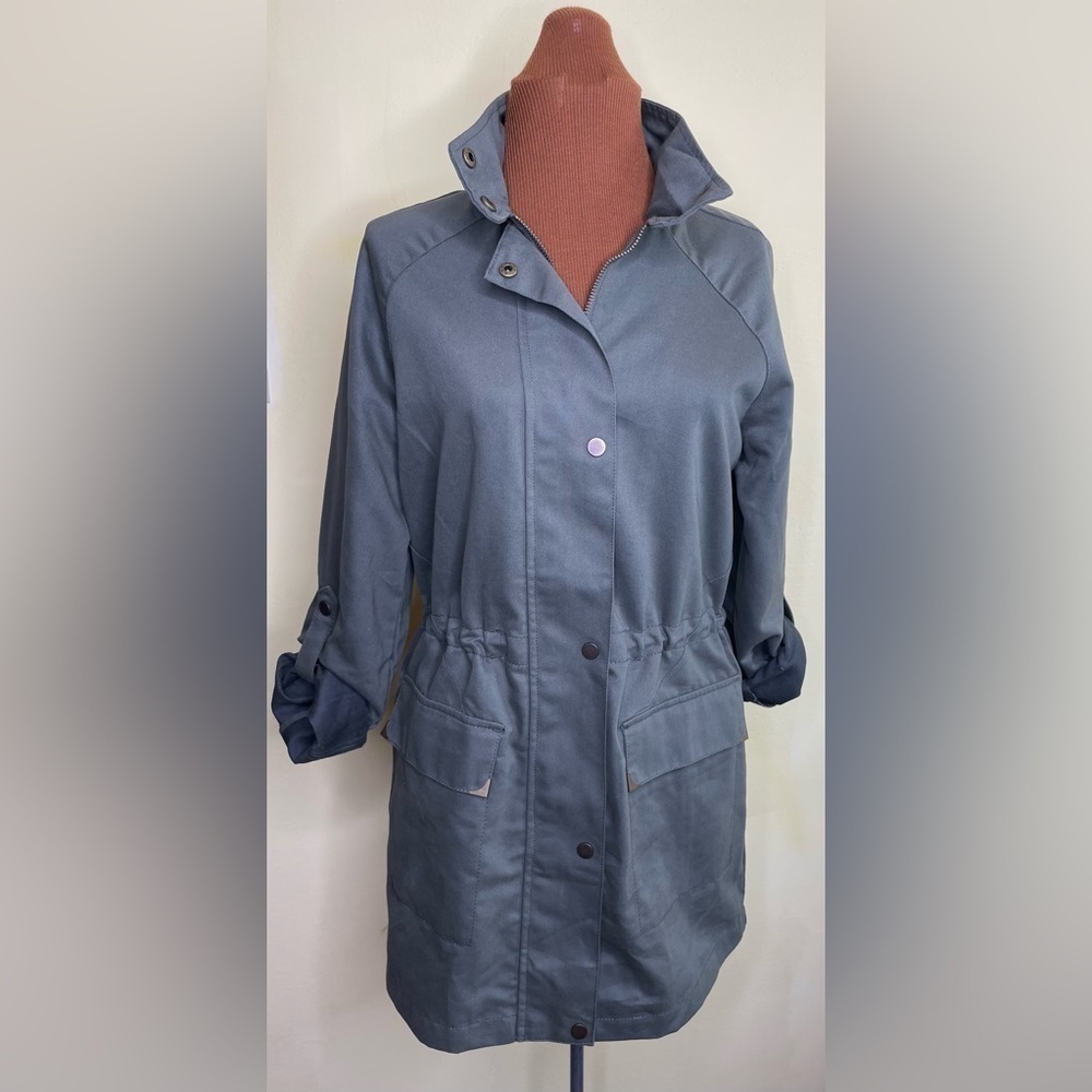a new day Slate Blue Utility Jacket